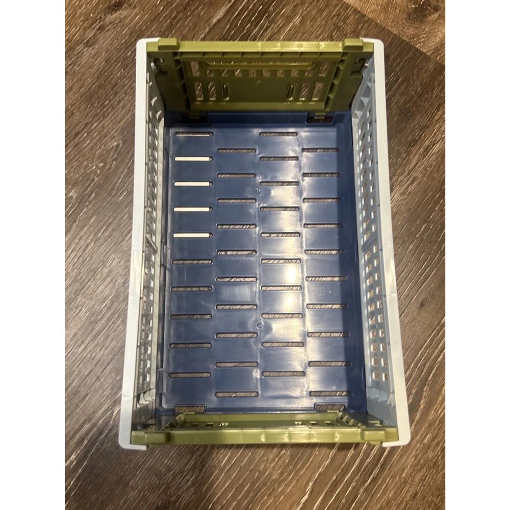 HAY Colour Crate Mix Small Dusty Blue Case Of 6 NEW Storage Crates - Picture 2 of 5